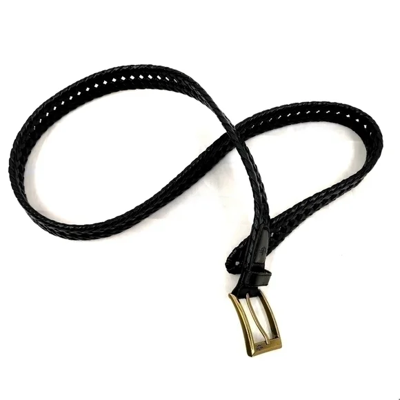 Dockers Men's 40 Black Braided Belt - Picture 9 of 10